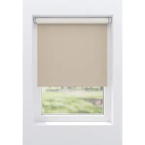 Рулонная штора мой дом «Ina», затемнение, теплозащита, энергосберегающая теплоизоляция, с сверлением/без сверления, свободновисящая, белая спинка, крепление Klemmfix или винтами My Home, цвет sand/sand + weiß