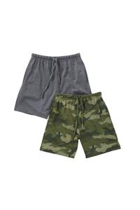 Комплект из 2 пижамных шорт из джерси для мальчиков Bedlam, зеленый