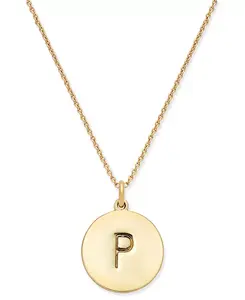 Ожерелье с подвеской в виде инициалов, позолоченное 12 карат, 17 дюймов + удлинитель 3 дюйма Kate Spade New York, p