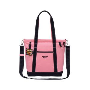 Onitsuka Tiger Хлопковая сумка-шоппер, женская сумка через плечо розовая и черная
