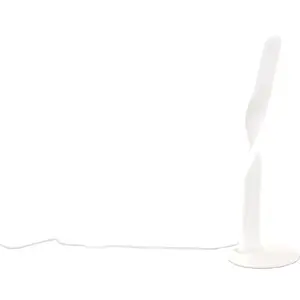 REALITY Светильники LED настольная лампа GINKO, LED настольная лампа 10W 1070 люмен 4000K холодный белый, настольная лампа LED-плата 1 шт. Холодный белый настольная лампа с шнуровым выключателем, высота 40,5 см, диаметр 13 см Reality Leuchten, Weiß matt