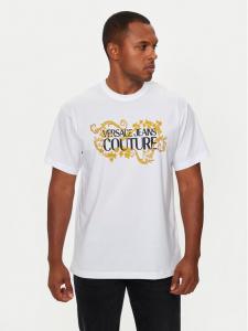 Футболка regular fit 77GAHE05 CJ00E Versace Jeans Couture, белый