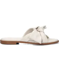 Белые кожаные летние мюли Stefano Lauran, белый