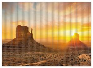 Коврик для душа Wallario, нескользящий коврик, коврик для ванной, коврик для двери, памятник на закате, размер ок. 90 х 65 см, черный