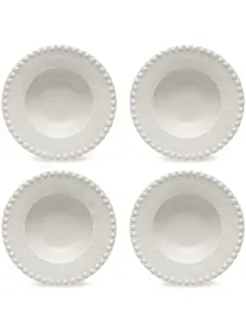 Набор Fantasia из четырех суповых тарелок Bordallo Pinheiro, нейтральный