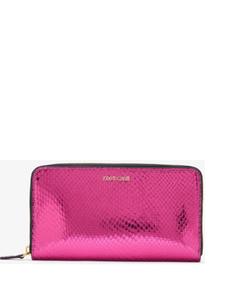 Кожаный кошелек Roberto Cavalli, розовый