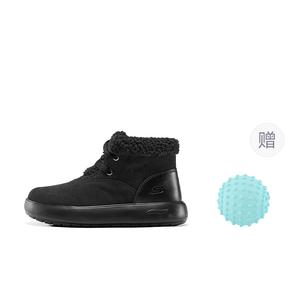 Арктик фит хорайзон термостойкие противоударные утепленные короткие снежные ботинки с эффектом увеличения роста women's black Skechers, черный+Giveaway (Massage Ball)