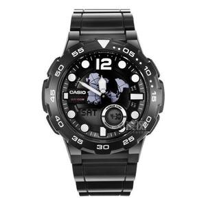 Часы CASIO Outdoor Sports Multi-function Waterproof Mens Black Analog, черный