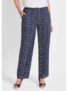 Тканевые брюки GOLDNER, цвет marine/gemustert