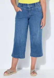 Кюлоты, широкие джинсы прямого кроя с пятью карманами Laurasøn, Blue Denim