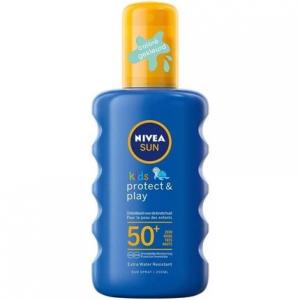 Детский цветной солнцезащитный спрей Spf 50+ 200 г, Nivea