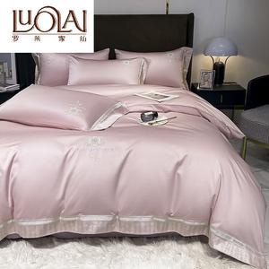 LUOLAI HOME Комплект постельного белья 4 предмета, простыня 220x240 см