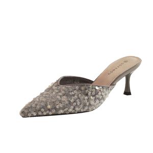 GUDIANFENGDU Женские противоскользящие закрытые тапочки с устойчивостью к истиранию серые, цвет Gray