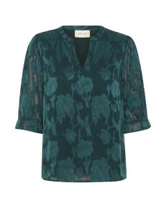 Блуза Cream Yana, темно-зеленый