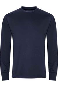Футболка AWDis Cool с длинными рукавами, темно-синий