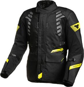 Водонепроницаемая текстильная мотоциклетная куртка Macna ultimax, Black/Yellow