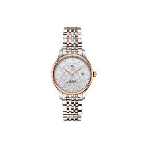 TISSOT Часы Automatic Mechanical Movement Men's Watch Watch 39.3mm Silver Dial Stainless Steel Case Steel Strap, Silver Dial