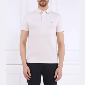 Рубашка-Поло узкого кроя Tommy Hilfiger, бежевый