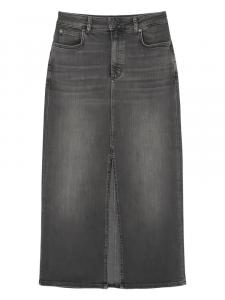 Marc O'Polo джинсовая юбка с разрезом, серый