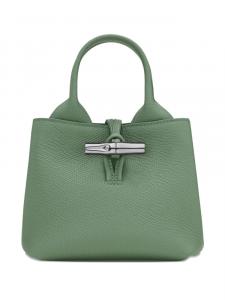Кожаная мини-сумка Le Roseau XS Longchamp, зеленый