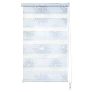 Рулонные шторы GARESA Klemmfix, 60x210x6 см цвет weißer stoff mit bedruckten grauen blüten