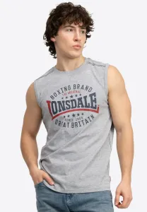 Ärmelloses st.agnes top Lonsdale, Marl Grey Navy Red