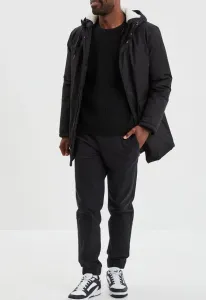 Американское вдохновение в моде: стильное и простое зимнее пальто Creeks, Noir