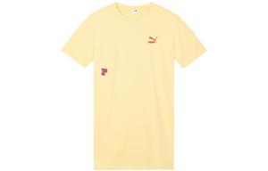 Платье с короткими рукавами женское желтое Puma