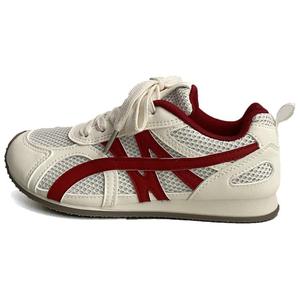 City camel Женские низкие повседневные туфли бежево-красные, цвет Beige Red