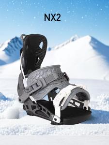Nidecker Крепление для сноуборда мужское NX2, серо-белые, размер L