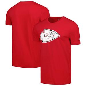 Мужская красная футболка New Era Kansas City Chiefs с камуфляжным логотипом, цвет Chf Red