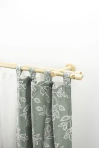 Карниз GARESA "PILA", 2 направляющие, желаемая длина, комплект для штор, выдвижной, кнопка с вырезом, без колец 160 см, Ø 20 мм, цвет natur