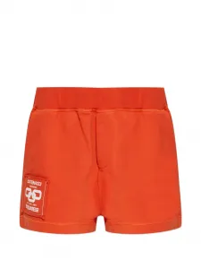 Мини-шорты с нашивкой-логотипом Dsquared2, оранжевый