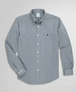 Повседневная рубашка из трикотажа «Оксфорд» плотностью 46 нитей, хлопчатобумажная ткань «Супима»/полиэстер, стандартный крой.