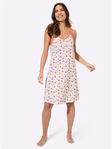 Sieh an! Белая ночная рубашка с принтом