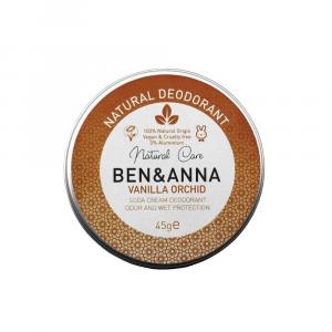 Ben&Anna, Natural Deodorant Натуральный кремовый дезодорант в алюминиевой банке Ванильная Орхидея 45г