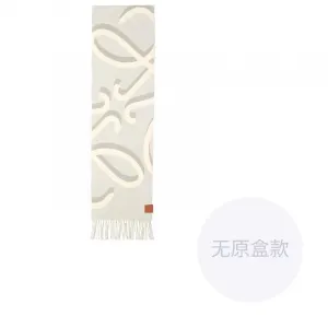 LOEWE Вязаный шарф женский серый, Gray