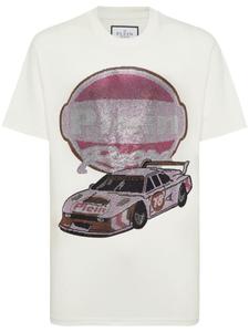 Philipp Plein футболка Strass Cars Racing, белый