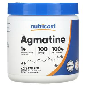 Агматин, без вкуса, 3,5 унции (100 г) Nutricost