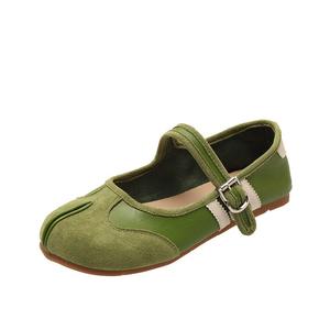 Плоские туфли Мэри Джейн для женщин TAFN, зеленый