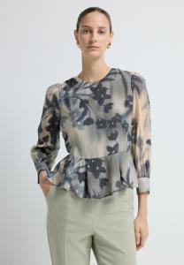 Блуза adL Blouse, Printed Navy Blue/Dark Blue