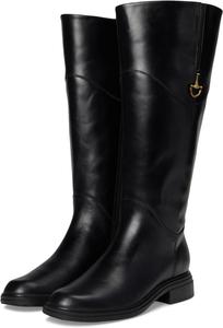 Ботинки Naturalizer Women's 27 Edit Oslo Wide Calf Riding Boots, Black Leather