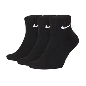 Набор из 3 пар тренировочных носков Nike Everyday Cushion Ankle, чёрный