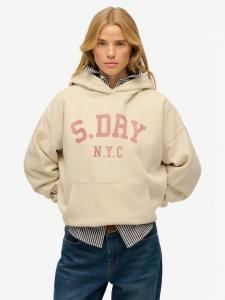 Расслабленный худи Athletic Essentials Superdry, Oat Bran