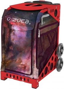Спортивная сумка-вкладыш Zuca "Galaxy", красная рама, мигающие колеса