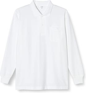 Футболка-поло с длинным рукавом Fuji Yacht Gakuseifuku TP711L, унисекс, дышащая, хлопковая смесь, впитывает пот, долговечная, мягкая, белый