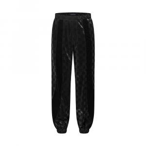 Спортивные брюки Damier Technical с флокированными вставками Louis Vuitton, черный