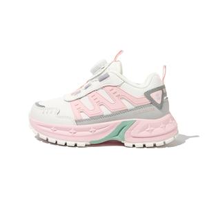 Кроссовки для бега для детей с противоскользящей подошвой, амортизирующие, износостойкие, теплые BELLE, бежевый/розовый