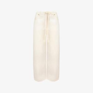 Прямые джинсы Ro&Zo с завязками на талии, экрю