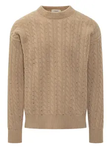 Свитер с косами A Paper Kid, нейтральный